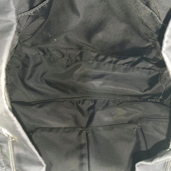 Monogram Nylon Backpack Black