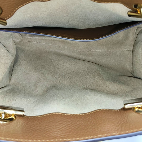 Padlock Small Monogram Coated Canvas Beige