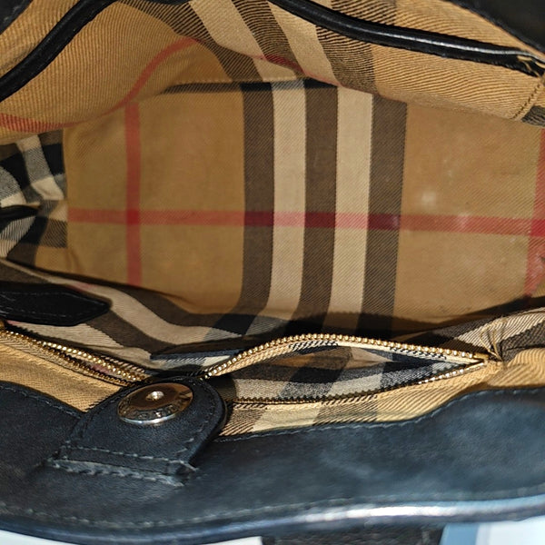 The Banner Small Calfskin Black