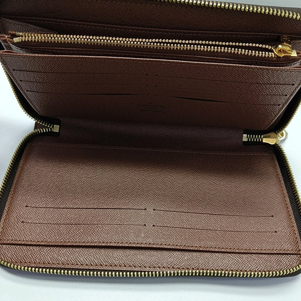 ZIPPY Monogram Coated Canvas Brown Wallet