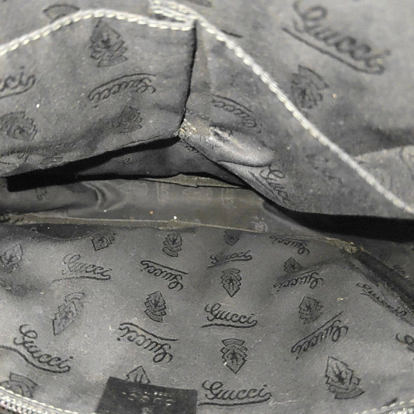 Monogram Coated Canvas Shoulder Bag Black