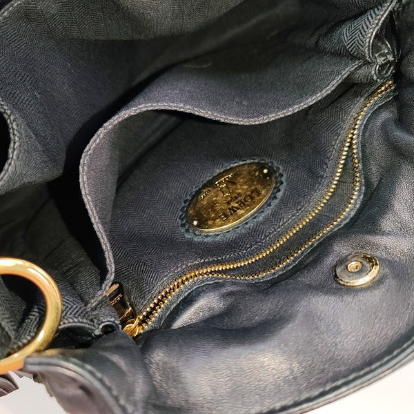 Authenticated pre-owned Flamenco Lambskin Black - Shoulder Bag at Looply