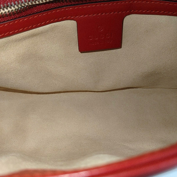 GG Marmont Medium Quilted Calfskin Red