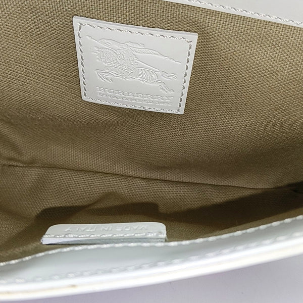 Coated Canvas Top Handle Bag Beige