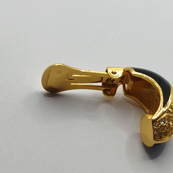 Metal Gold Clip On Earrings
