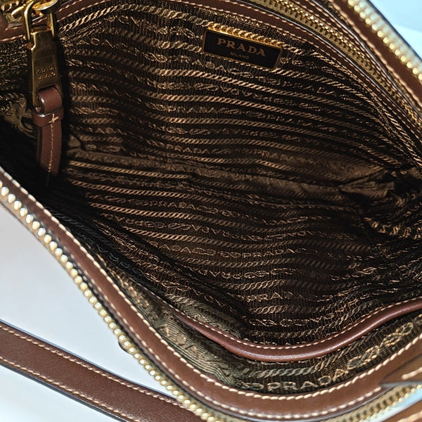 Canvas Shoulder Bag Brown