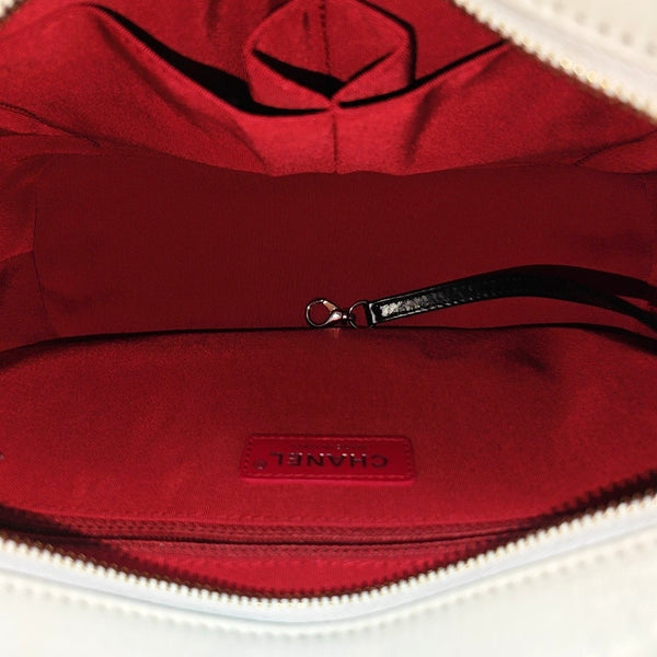 GABRIELLE Medium Quilted Calfskin White
