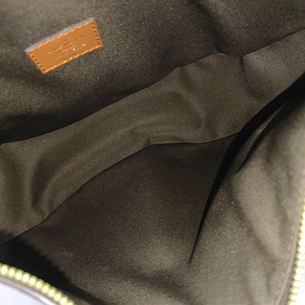 LOOP HOBO Monogram Coated Canvas Brown
