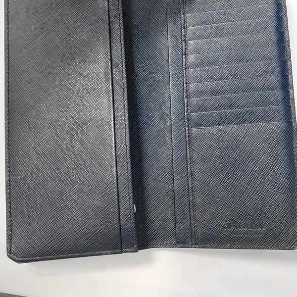 Saffiano Calfskin Wallet Blue