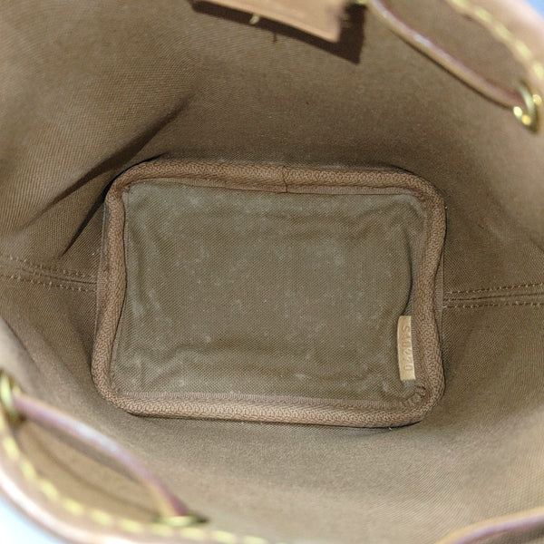 NÉONOÉ Nano Monogram Coated Canvas Brown