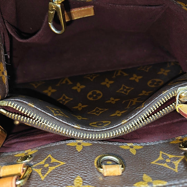 MONTAIGNE BB Monogram Coated Canvas Brown