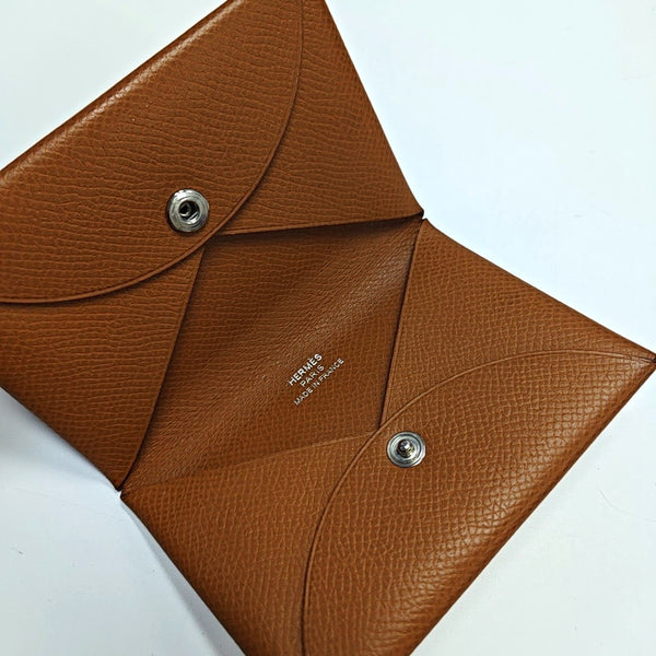 Calvi Epsom Brown Card Holder
