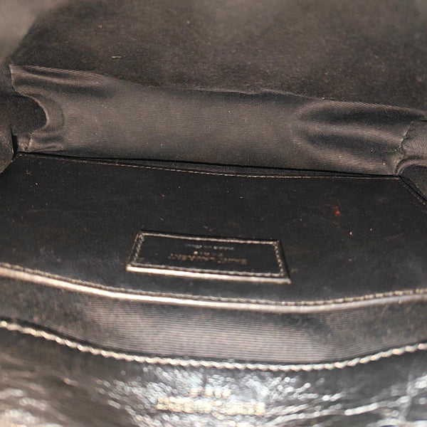 NIKI Small Chevron Calfskin Black