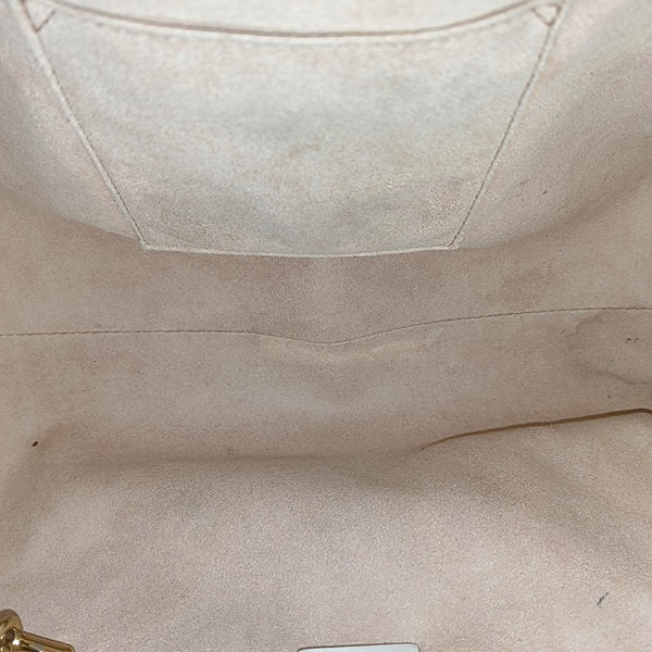 Padlock Medium Monogram Coated Canvas Beige