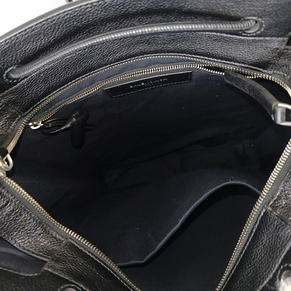 Shopping Bag Calfskin Black