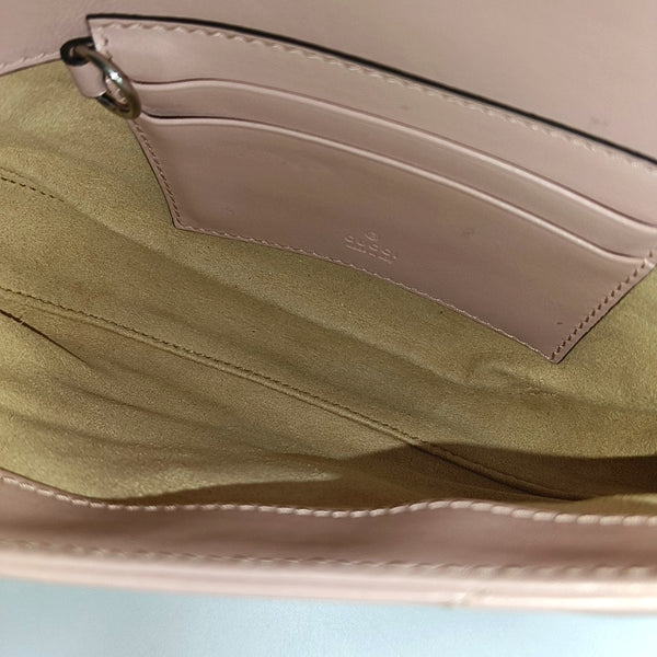 GG Marmont Mini Chevron Lambskin Pink