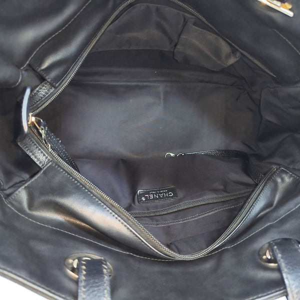 PARIS BIARRITZ Large Quilted Coated Canvas Black
