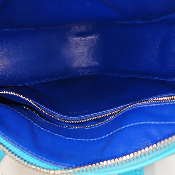 Triangle Calfskin Blue