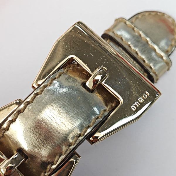 Leather Belt Gold