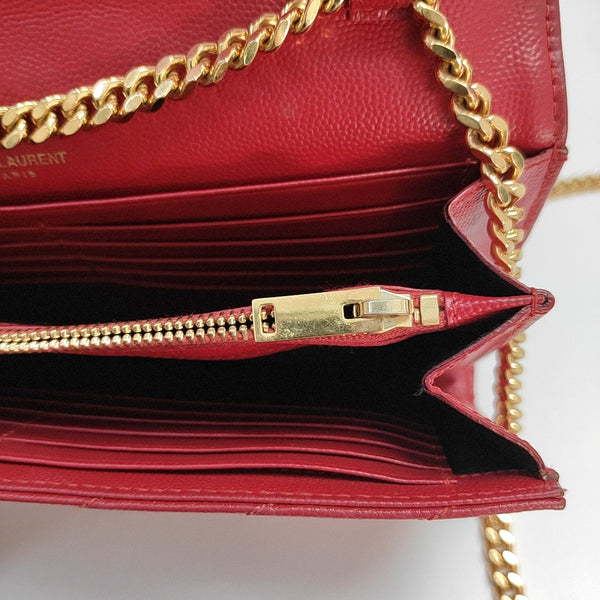 MONOGRAM Medium Quilted Calfskin Red