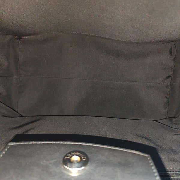 EASY SHOPPING Large Quilted Calfskin Black