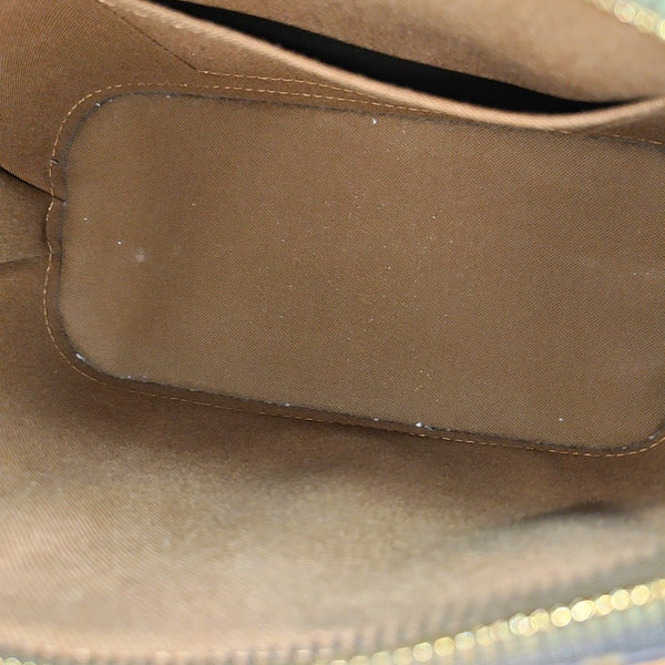 ALMA BB Monogram Coated Canvas Brown