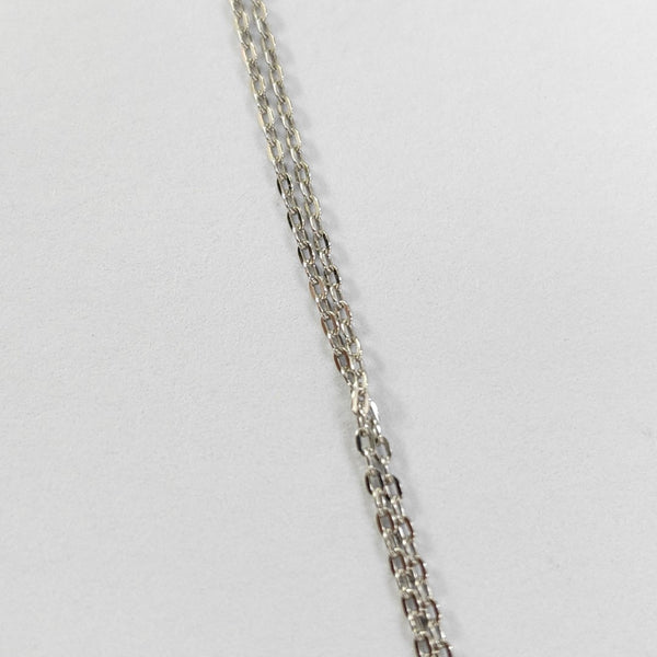 18k White Gold Silver Necklace