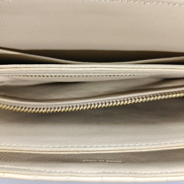 Authenticated pre-owned C Medium Quilted Calfskin Beige - Shoulder Bag at Looply