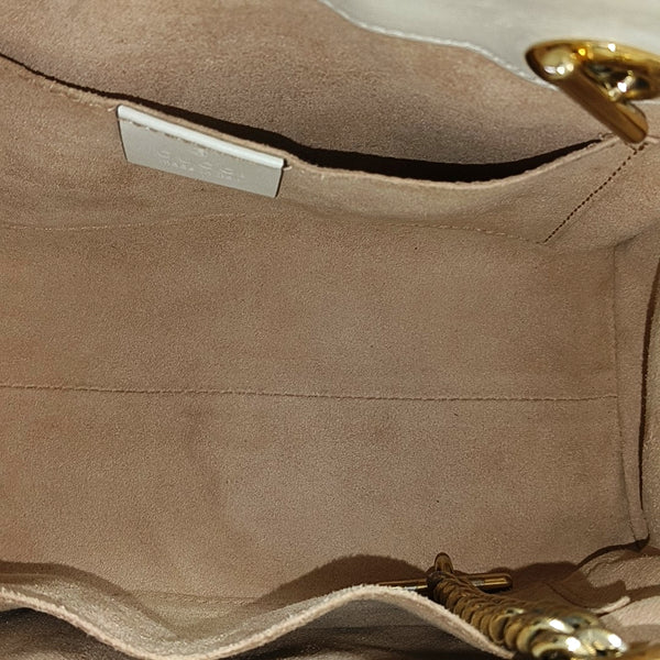 Padlock Small Monogram Coated Canvas Beige