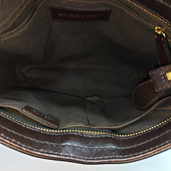 Coated Canvas Shoulder Bag Beige