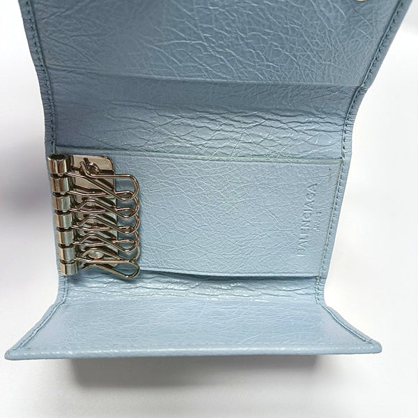 Classic City Lambskin Blue Key Pouch