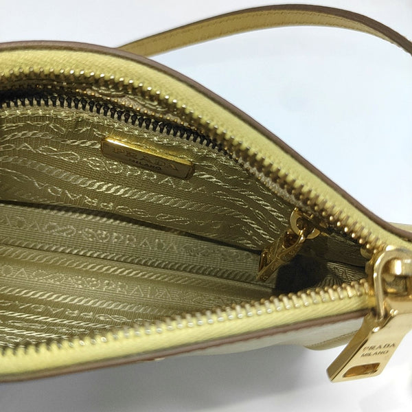 Saffiano Calfskin Top Handle Bag Yellow
