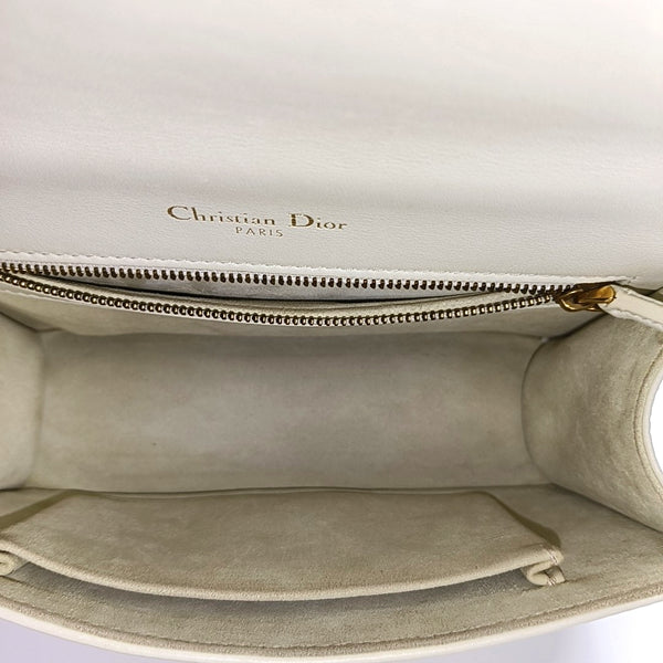 Diorama Small Cannage Calfskin White
