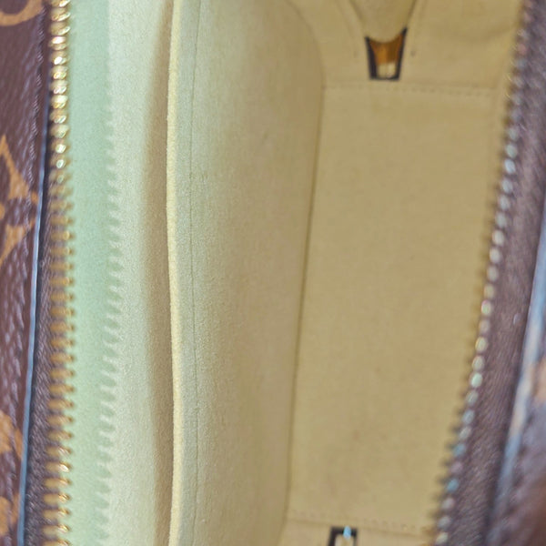 LUGGAGE Monogram Coated Canvas Brown
