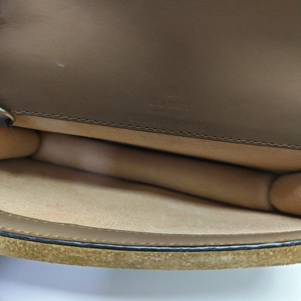 Dionysus Super Mini Monogram Coated Canvas Beige