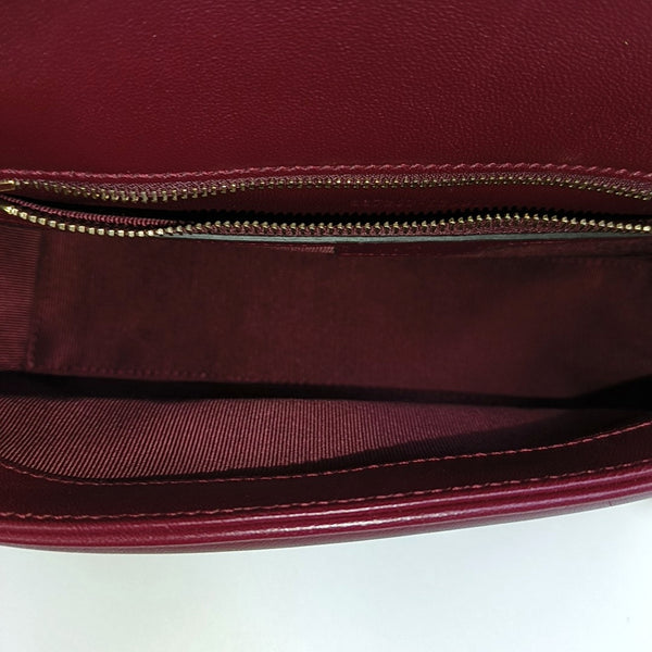 GG Marmont Medium Quilted Lambskin Red