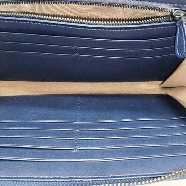 Calfskin Wallet Blue