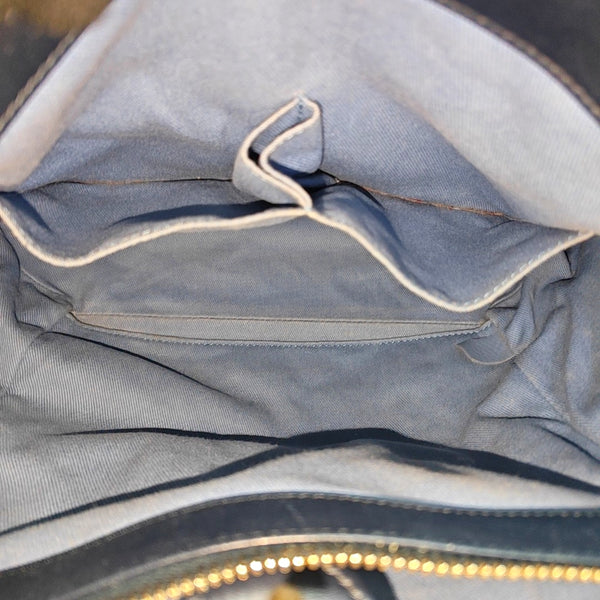 Chevron Calfskin Tote Bag Blue