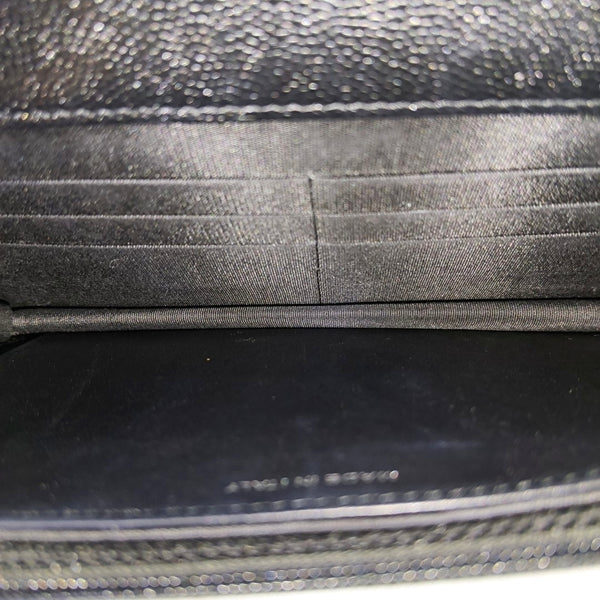 WOC Quilted Grained Calfskin Black