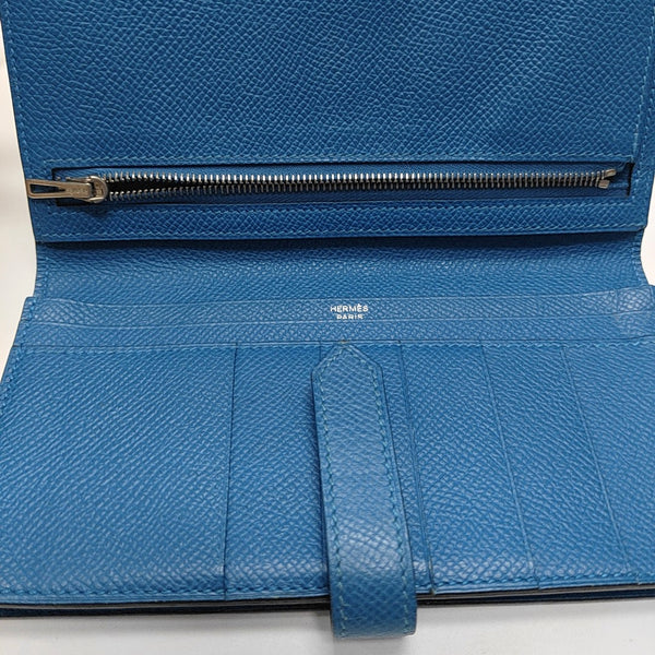 Bearn Medium Epsom Blue Wallet