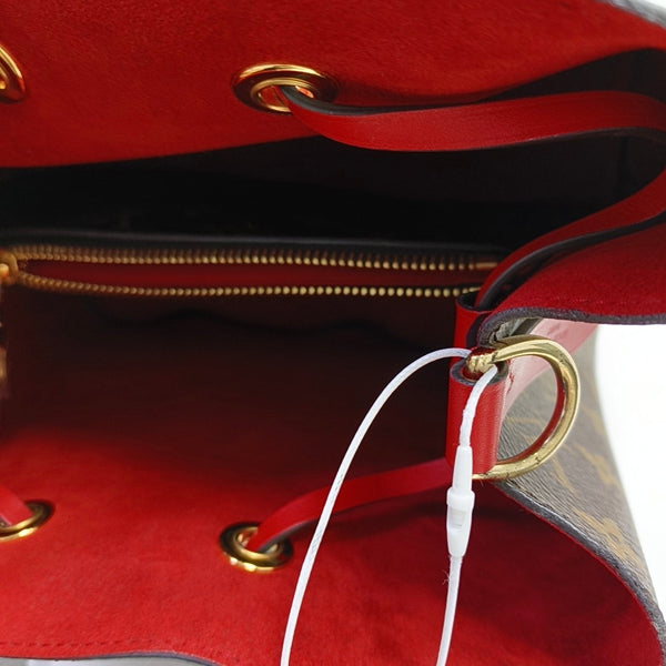 NÉONOÉ MM Monogram Coated Canvas Brown