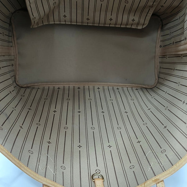 NEVERFULL GM Monogram Coated Canvas Brown