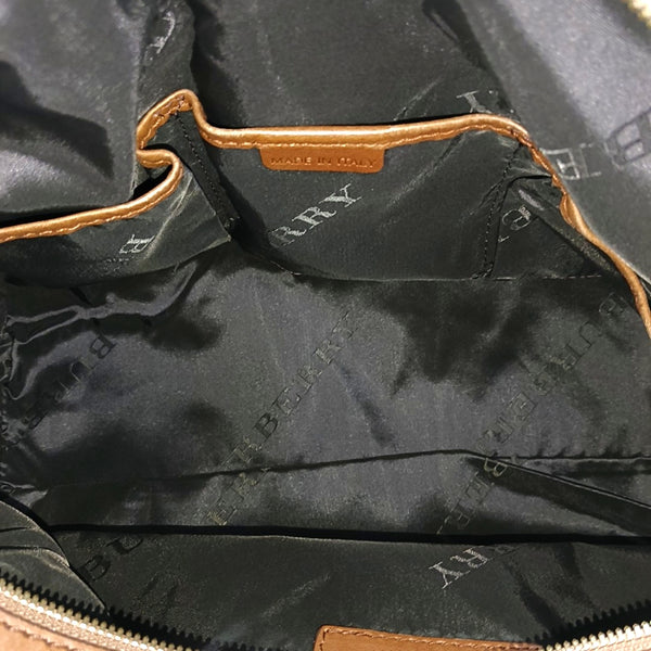 Calfskin Top Handle Bag Brown