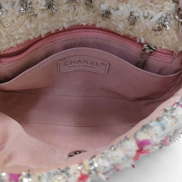 CLASSIC FLAP Mini Wool Pink