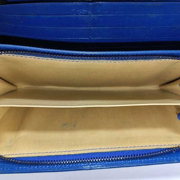 Lambskin Wallet Blue