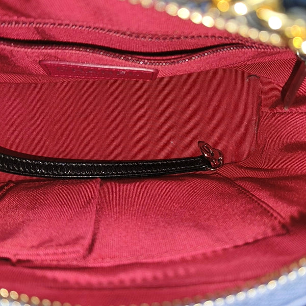 Authenticated pre-owned GABRIELLE Quilted Calfskin Blue - Crossbody Bag at Looply