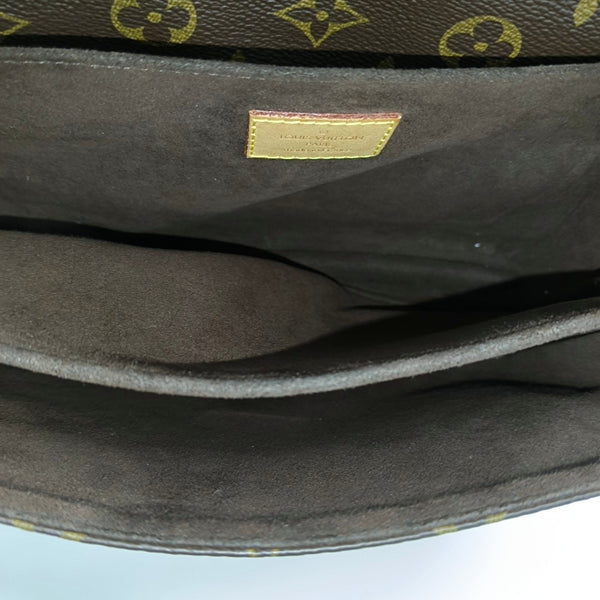 MÉTIS MM Monogram Coated Canvas Brown