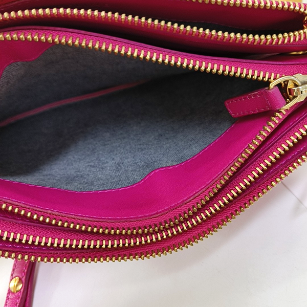 Authenticated pre-owned TRIO Small Calfskin Pink - Crossbody Bag at Looply