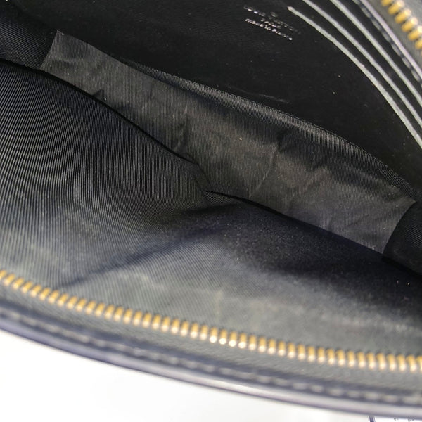 Pochette Voyag MM Monogram Coated Canvas Black