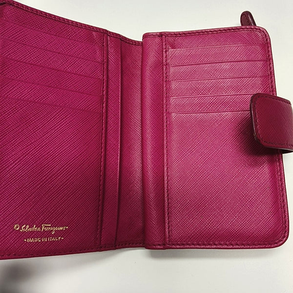 Calfskin Card Holder Red